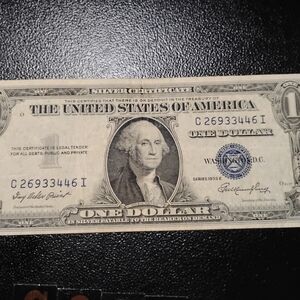 Vintage One Dollar Bill